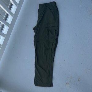 REI Green Cargo Pants with Straight Leg Cut